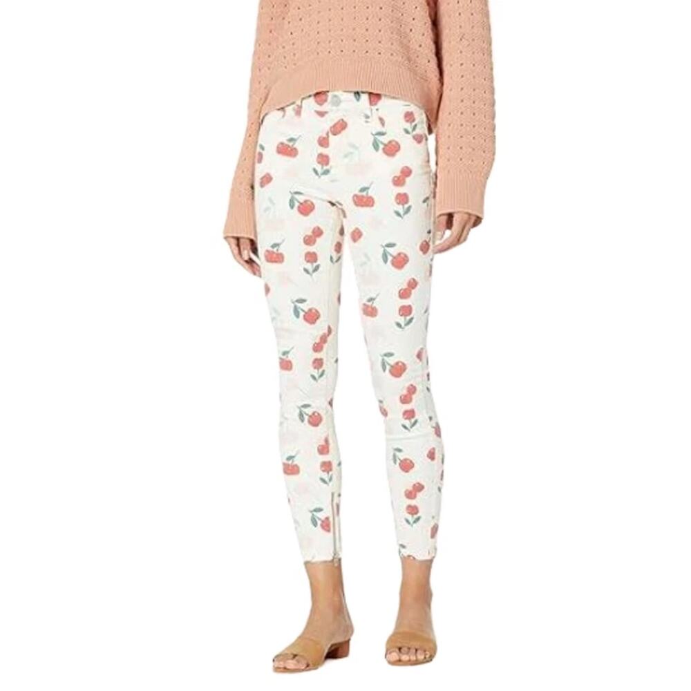 BLANKNYC x Free People The Bond Mid-Rise Cherry Cool Zip Ankle Jeans Size 25‎